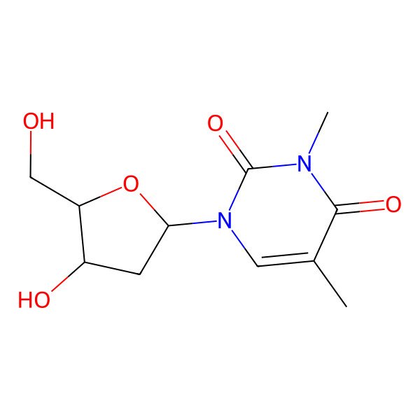 2D Structure of Methylthymidine