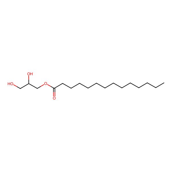 2D Structure of (2R)-2,3-Dihydroxypropyl tetradecanoate