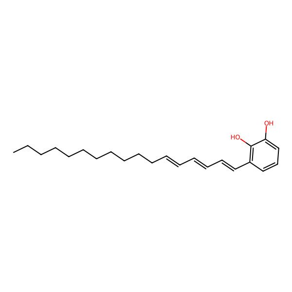 2D Structure of 3-n-Heptadecatrienylcatechol