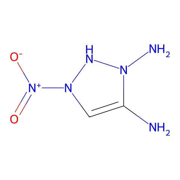 2D Structure of 3-nitro-2H-triazole-1,5-diamine