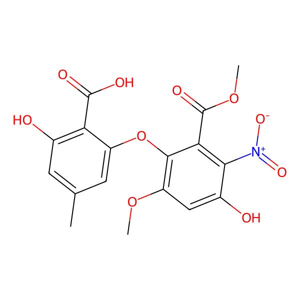 2D Structure of 3-Nitroasterric acid