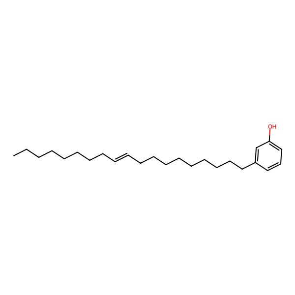 2D Structure of 3-Nonadec-10-enylphenol