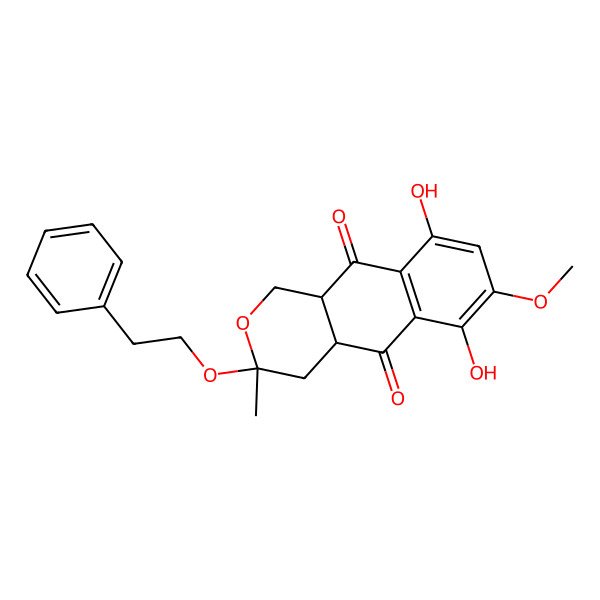 2D Structure of 3-O-2'-phenylethyl-4a,10a-dihydrofusarubin A