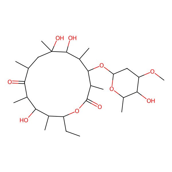 2D Structure of 3-O-(alpha-L-oleandrosyl)erythronolide B