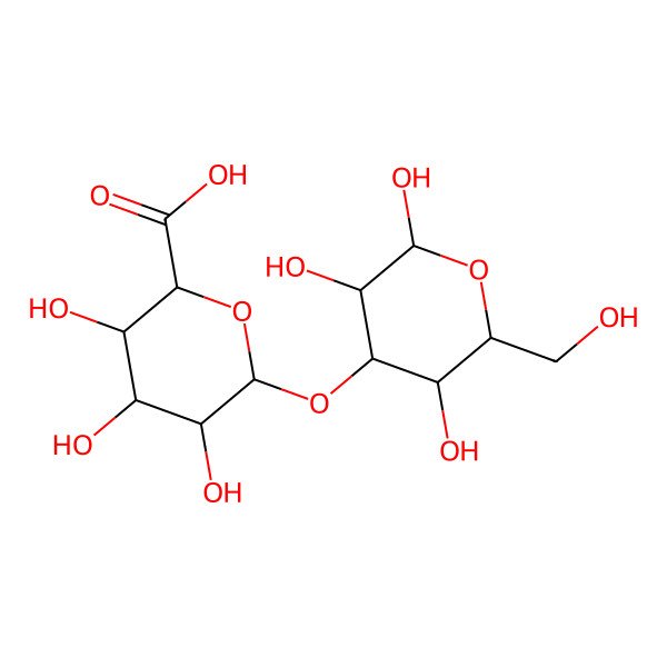 2D Structure of 3-O-beta-D-Galactopyranuronosyl-D-galactose