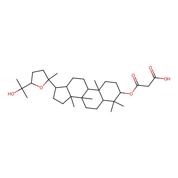2D Structure of 3-O-malonylepiocotillol II 2D Structure of 3-O-malonylepiocotillol II