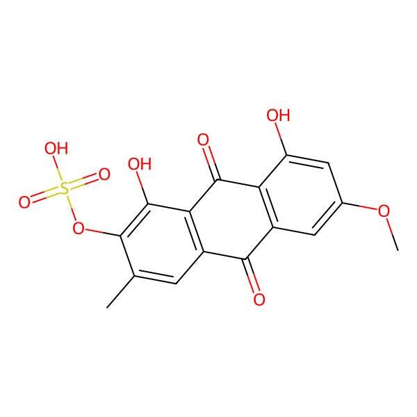 2D Structure of 3-O-Methylalaternin-7-O-sulphate