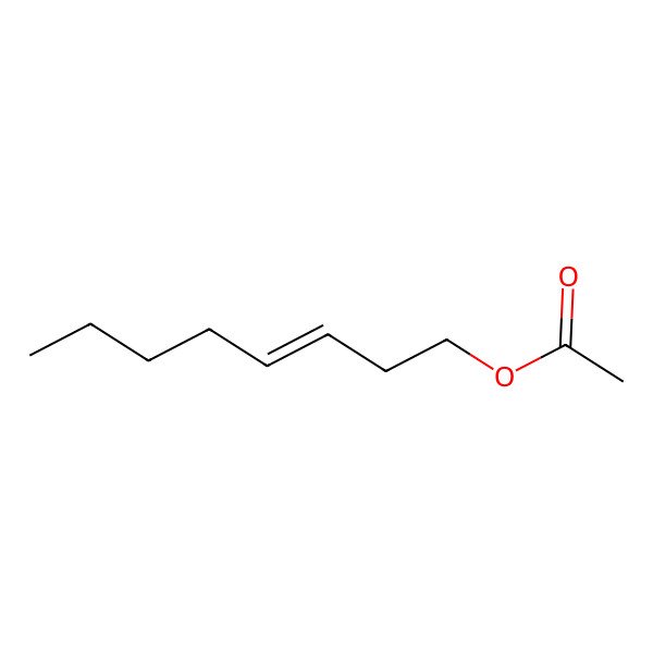 2D Structure of 3-Octen-1-ol-acetate