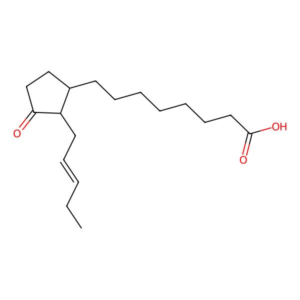 2D Structure of 3-Oxo-2-(2-pentenyl)-cyclopentane-1-octanoic acid