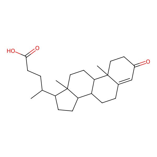 2D Structure of 3-Oxochol-4-ene-24-oic acid
