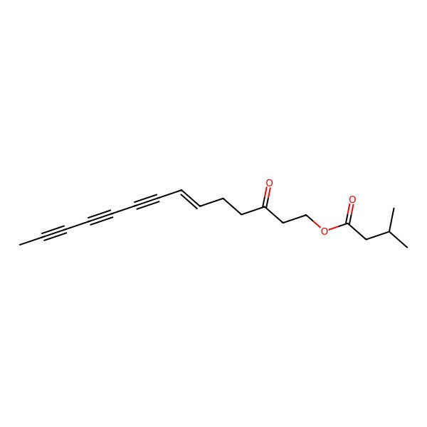 2D Structure of 3-Oxotetradec-6-en-8,10,12-triynyl 3-methylbutanoate