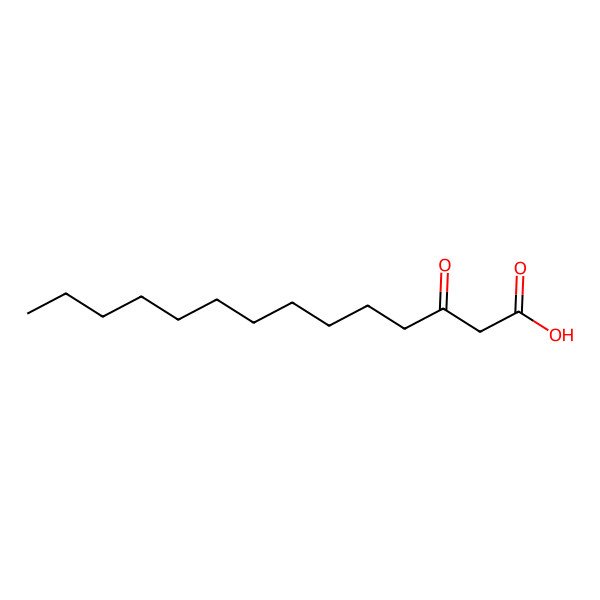 2D Structure of 3-Oxotetradecanoic acid