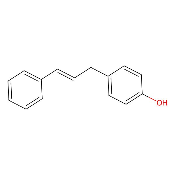 2D Structure of 3-p-Hydroxyphenyl-1-phenylpropene