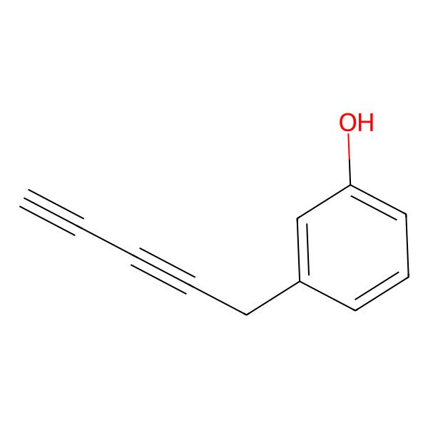 2D Structure of 3-Penta-2,4-diynylphenol