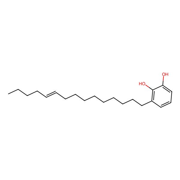 2D Structure of 3-(10-Pentadecen-1-yl)-1,2-benzenediol