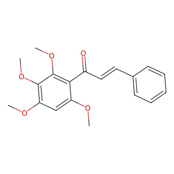 2D Structure of 2-Propen-1-one, 3-phenyl-1-(2,3,4,6-tetramethoxyphenyl)-