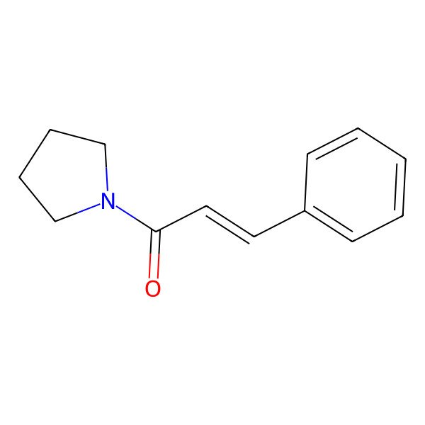 2D Structure of 3-Phenyl-1-(pyrrolidin-1-yl)prop-2-en-1-one