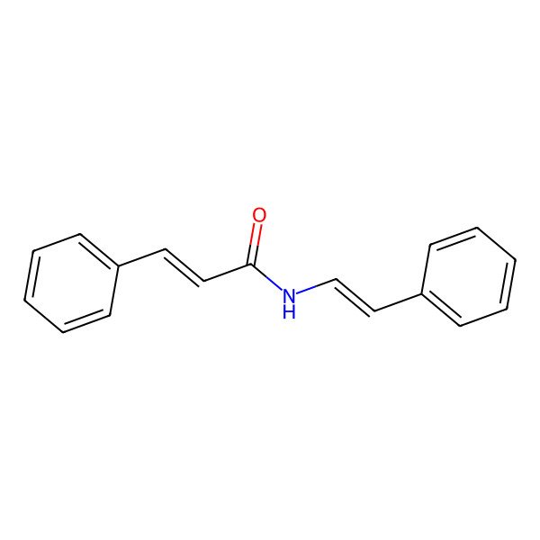 2D Structure of 3-phenyl-N-(2-phenylethenyl)prop-2-enamide