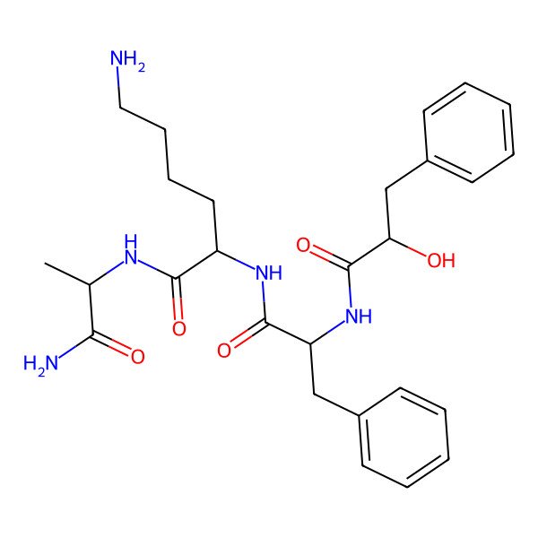 2D Structure of 3-Phenyllactyl-phenylalanyl-lysyl-alaninamide