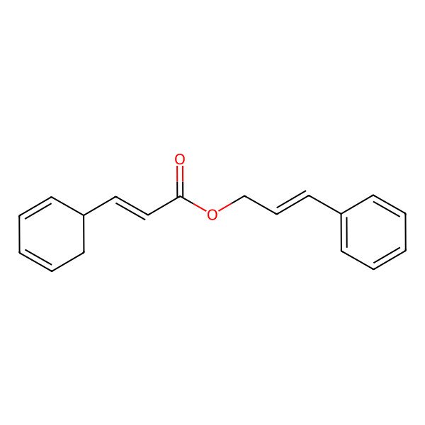 2D Structure of 3-Phenylprop-2-enyl 3-cyclohexa-2,4-dien-1-ylprop-2-enoate
