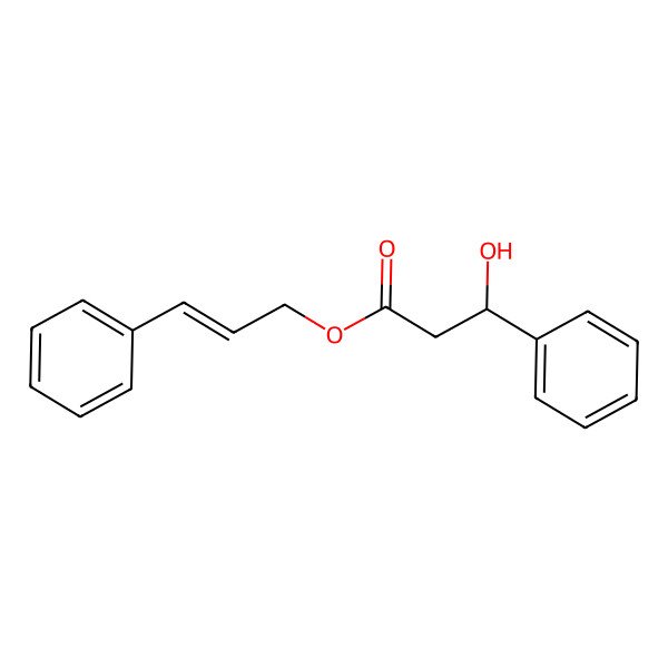 2D Structure of 3-Phenylprop-2-enyl 3-hydroxy-3-phenylpropanoate