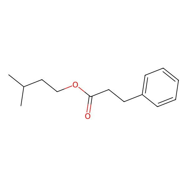 2D Structure of 3-Phenylpropionic acid, 3-methylbutyl ester 2D Structure of 3-Phenylpropionic acid, 3-methylbutyl ester