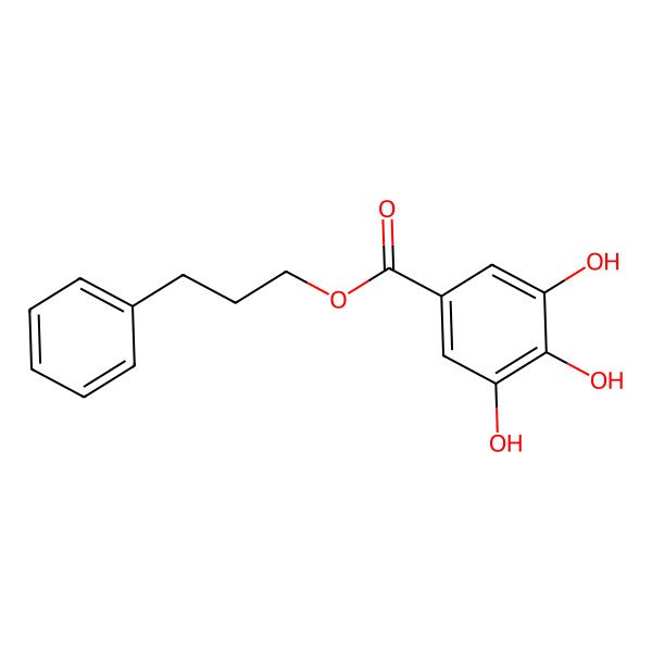 2D Structure of 3-Phenylpropyl 3,4,5-trihydroxybenzoate