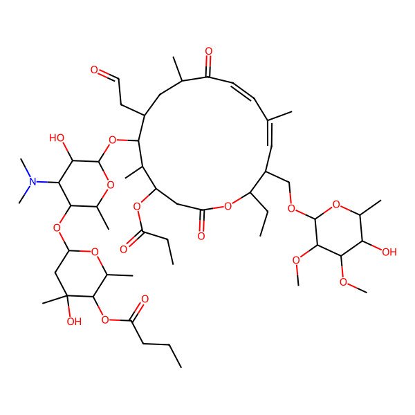 2D Structure of 3-Propionyl-4""-butyryltylosin
