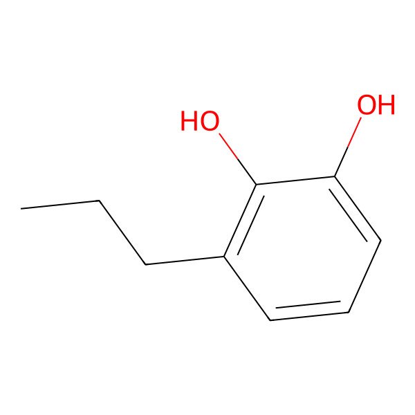 2D Structure of 3-Propylcatechol