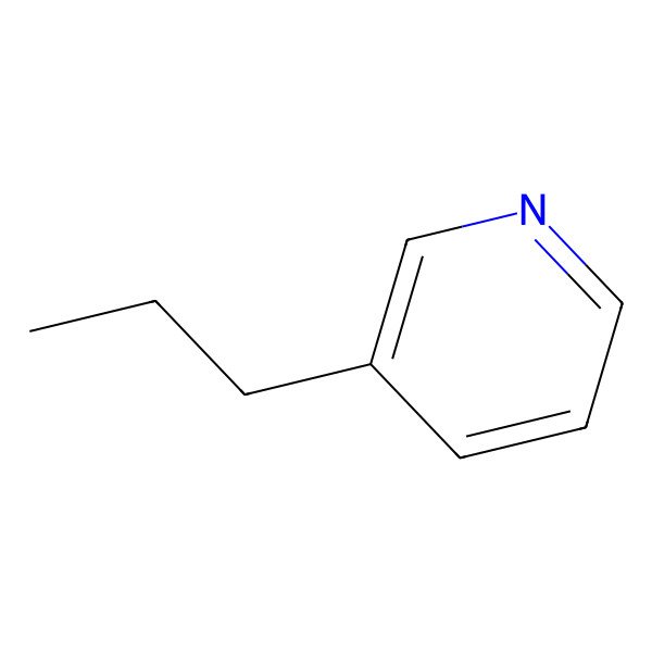 2D Structure of 3-Propylpyridine