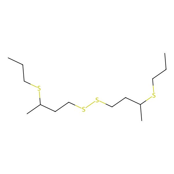 2D Structure of 3-Propylsulfanyl-1-(3-propylsulfanylbutyldisulfanyl)butane