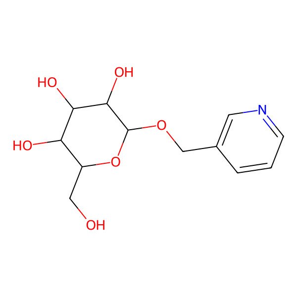 2D Structure of 3-Pyridinylmethylbeta-D-glucopyranoside 2D Structure of 3-Pyridinylmethylbeta-D-glucopyranoside