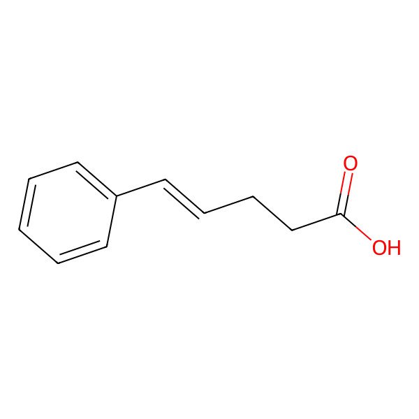 2D Structure of 4-Pentenoic acid, 5-phenyl-