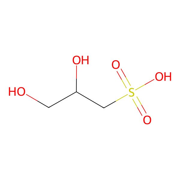 2D Structure of 2,3-Dihydroxy-1-propanesulfonic acid