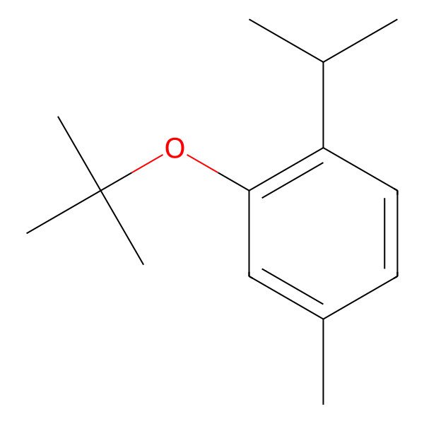 2D Structure of 3-(tert-Butoxy)-4-isopropyltoluene