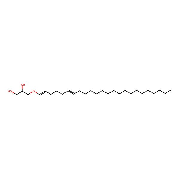 2D Structure of 3-Tetracosa-1,6-dienoxypropane-1,2-diol