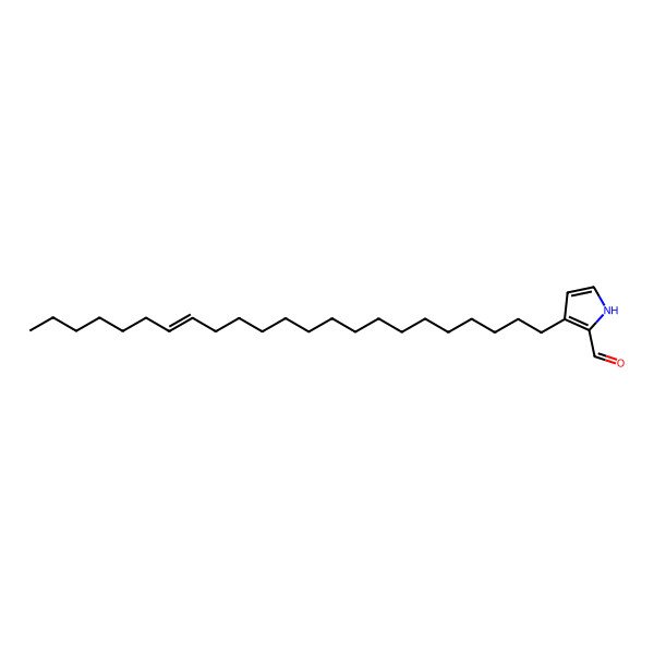 2D Structure of 3-tricos-16-enyl-1H-pyrrole-2-carbaldehyde