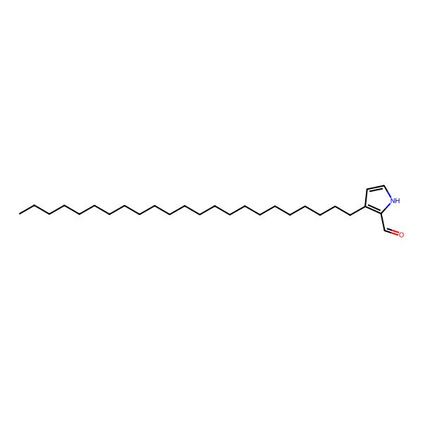 2D Structure of 3-tricosyl-1H-pyrrole-2-carbaldehyde