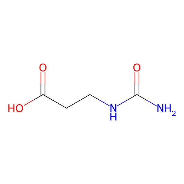 2D Structure of 3-Ureidopropionic acid