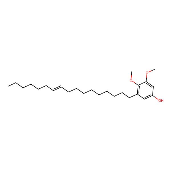 2D Structure of 3-[(Z)-heptadec-10-enyl]-4,5-dimethoxyphenol