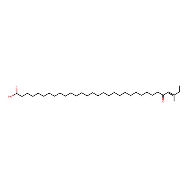 2D Structure of 30-Methyl-28-oxodotriacont-29-enoic acid