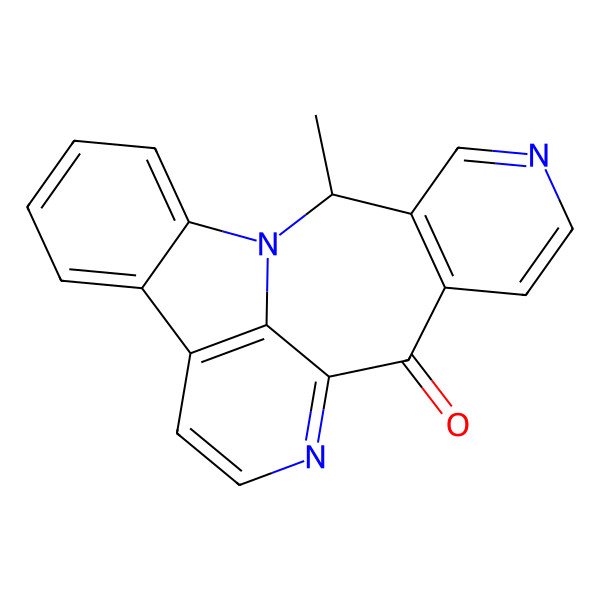 2D Structure of (20R)-20-methyl-1,11,17-triazapentacyclo[10.8.1.02,7.08,21.014,19]henicosa-2,4,6,8(21),9,11,14(19),15,17-nonaen-13-one
