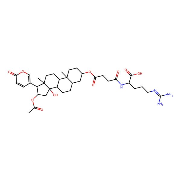 2D Structure of 3-(N-succinyl argininyl)bufotalin
