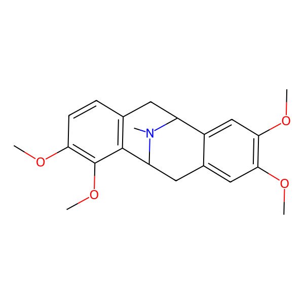 2D Structure of (1S,9S)-3,4,12,13-tetramethoxy-17-methyl-17-azatetracyclo[7.7.1.02,7.010,15]heptadeca-2(7),3,5,10,12,14-hexaene