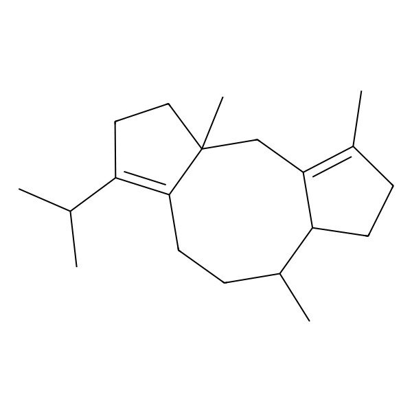 2D Structure of 3,10,14-Trimethyl-6-propan-2-yltricyclo[9.3.0.03,7]tetradeca-1(14),6-diene