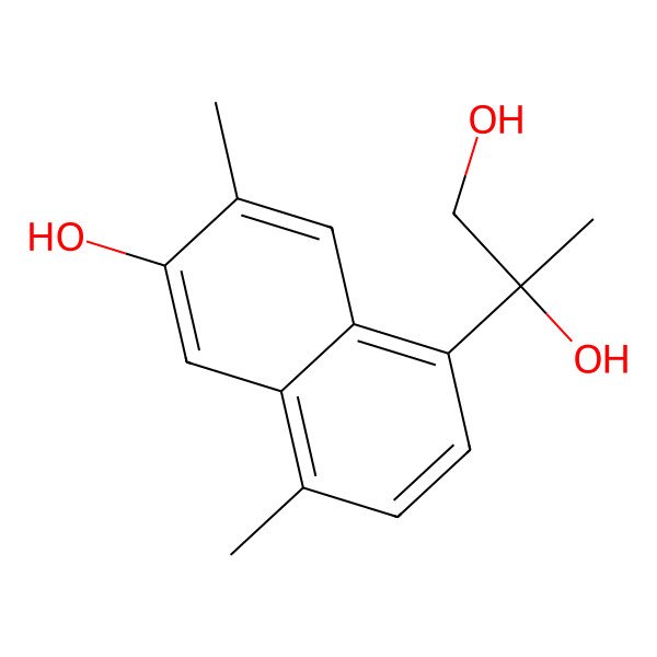 2D Structure of 3,11,12-Trihydroxycadalene