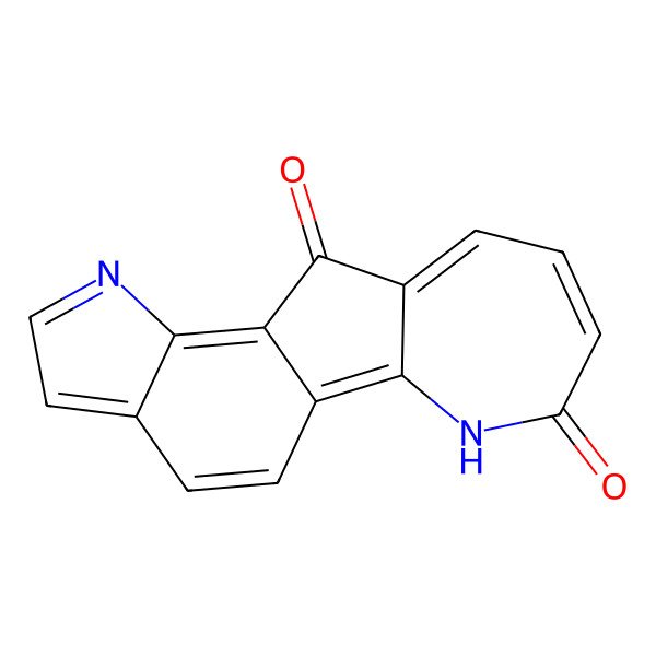 2D Structure of 3,12-diazatetracyclo[8.7.0.02,8.011,15]heptadeca-1,5,7,10,12,14,16-heptaene-4,9-dione