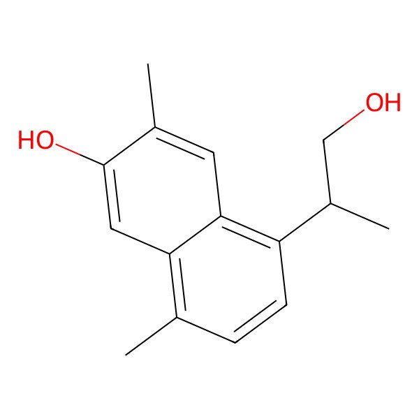 2D Structure of 3,12-Dihydroxycadalene