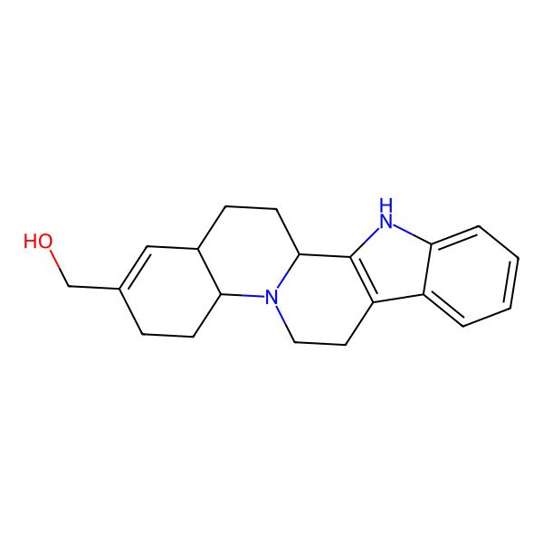 2D Structure of 3,13-Diazapentacyclo[11.8.0.02,10.04,9.014,19]henicosa-2(10),4,6,8,17-pentaen-17-ylmethanol