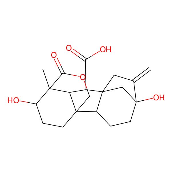 2D Structure of 3,13-Dihydroxygibberellin A15